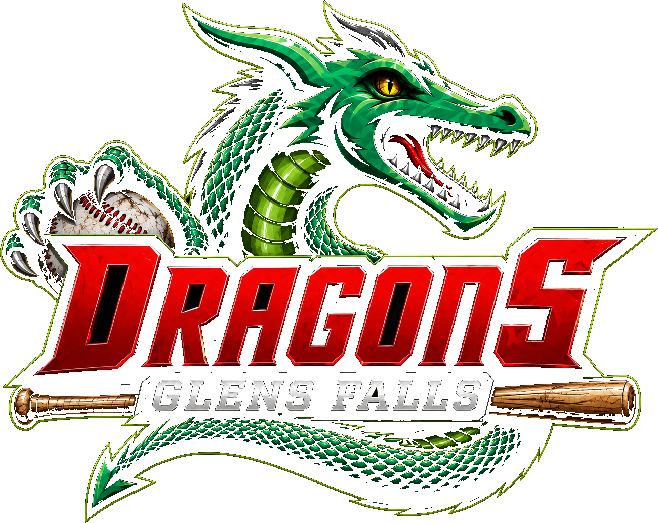The Glens Falls Dragons' new 2026 logo